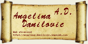 Angelina Danilović vizit kartica